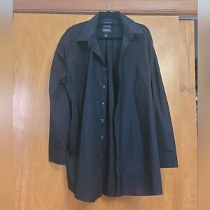 Stafford Classic Black Button Down Shirt 3x Like New